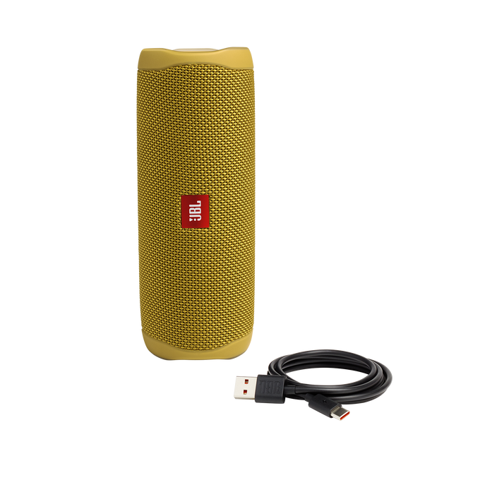 JBL Flip 5 - Mustard Yellow - Portable Waterproof Speaker - Detailshot 1 image number null